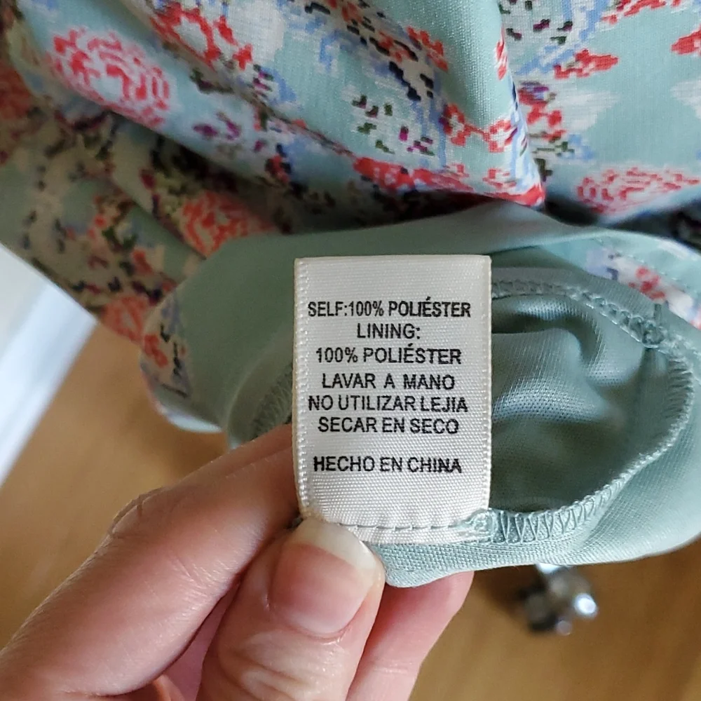 Robin's Egg Blue Floral Strappy Backless Sun Dress - Picture 13 of 14